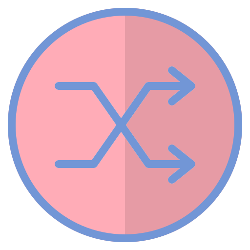 Mix, multimedia, reshuffle, ui, user interface, ux icon